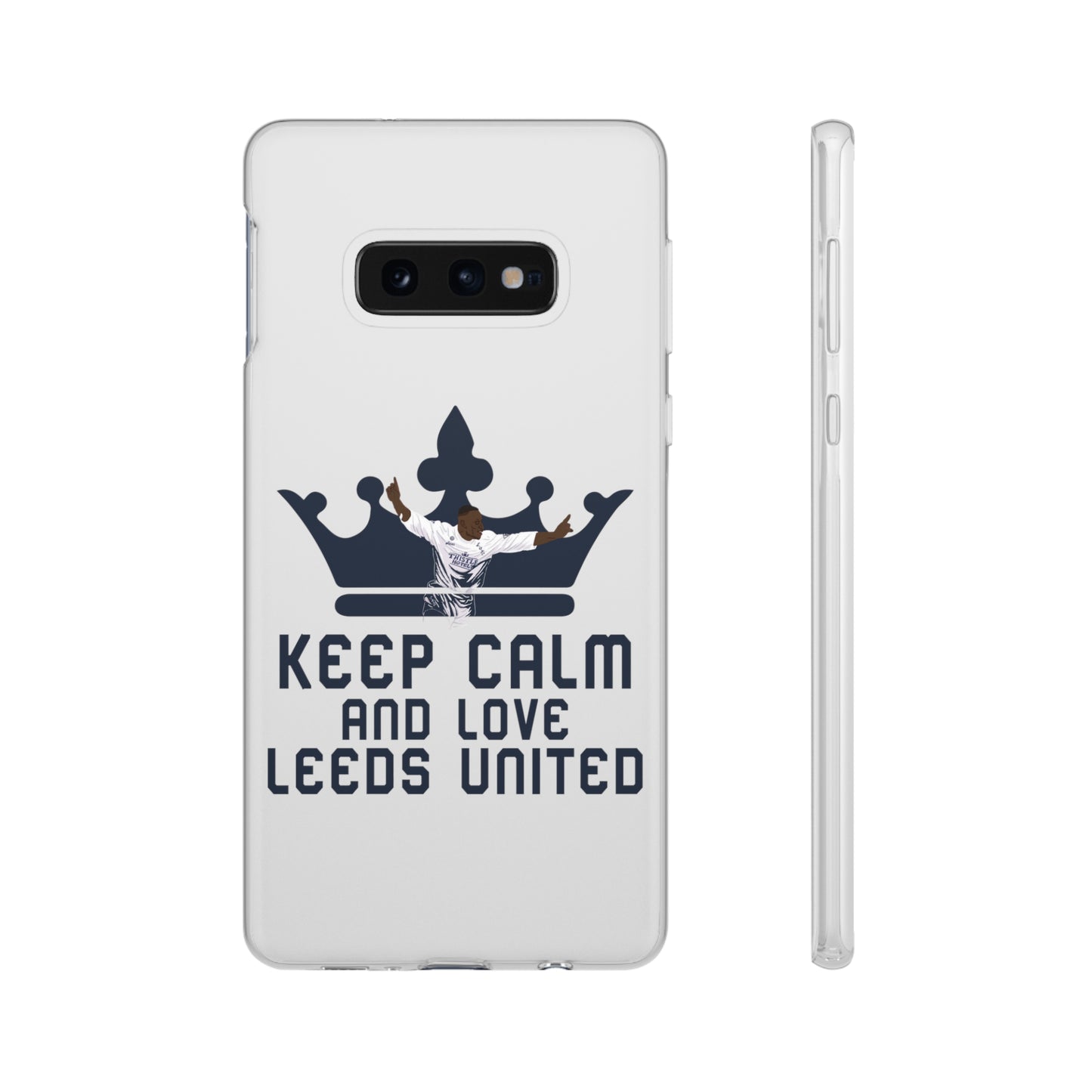 Funda flexible: mantén la calma y ama al Leeds United