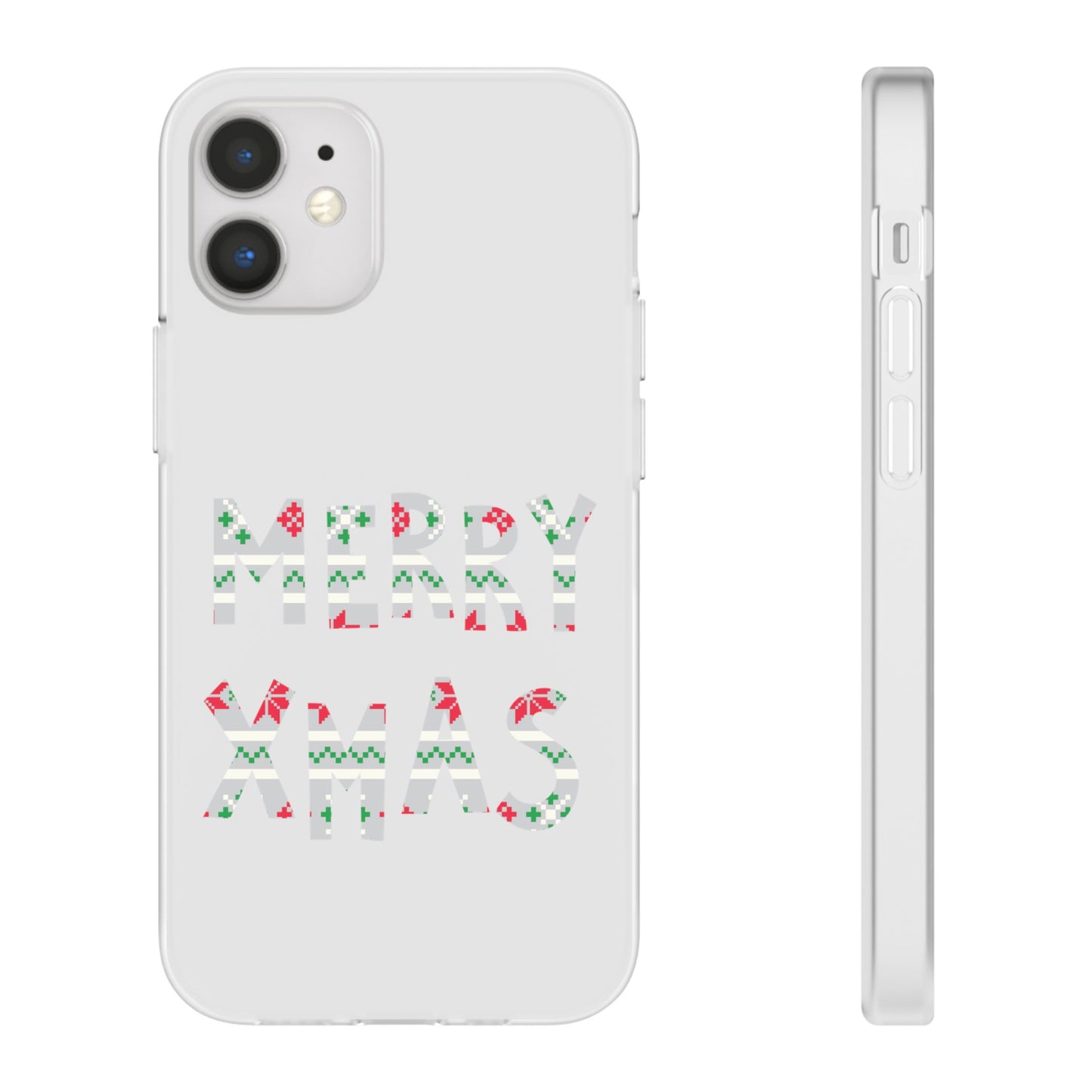 LUFC 'MERRY XMAS' Retro Football  Flexi Case: Christmas Edition