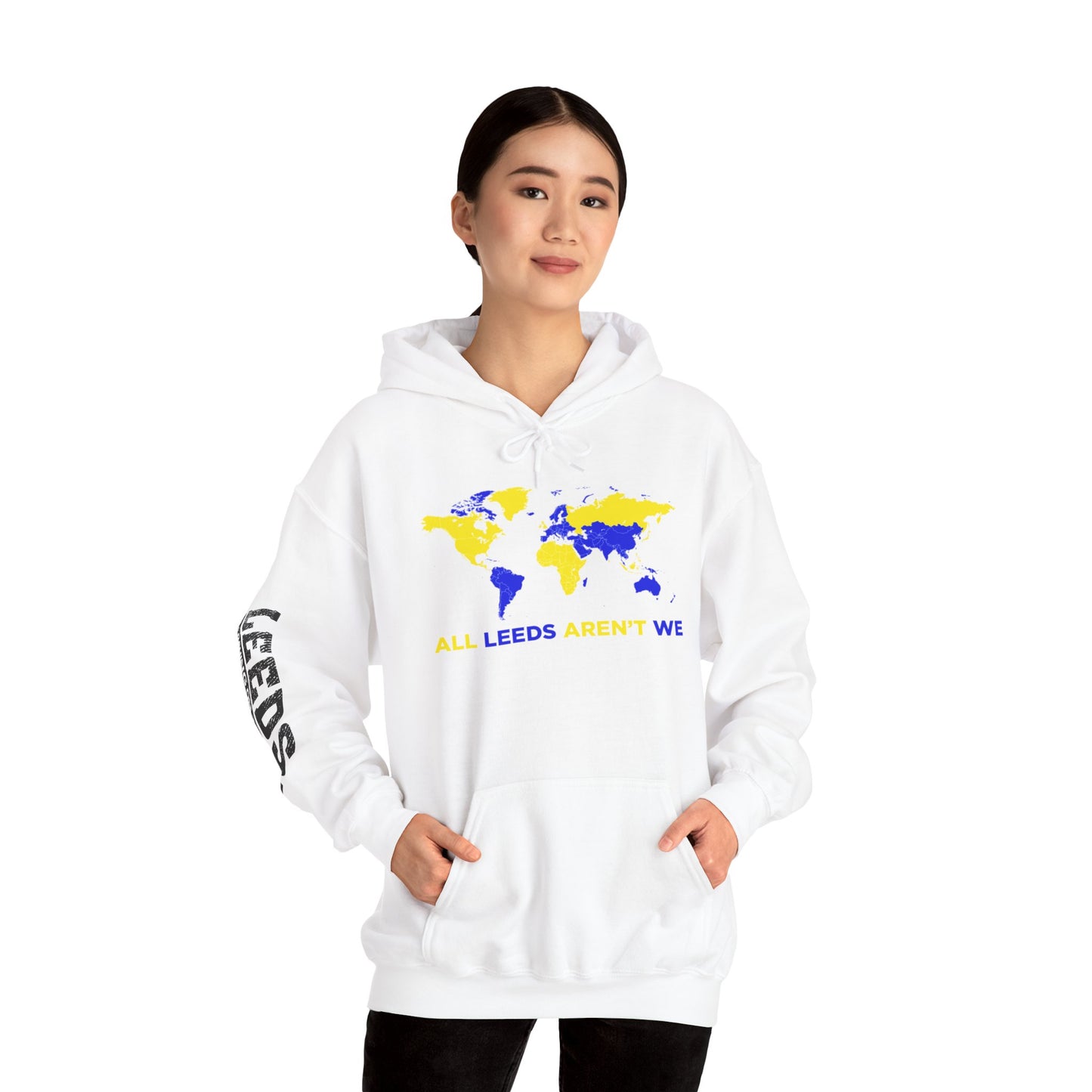 LUFC World Map Hoodie Heavy  Blend™ Unisex