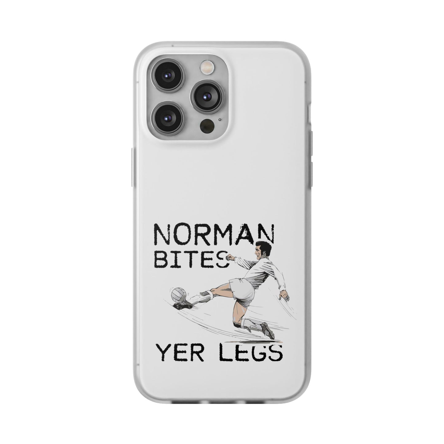 LUFC Norman Bites 'YER LEGS’ Flexi  Case