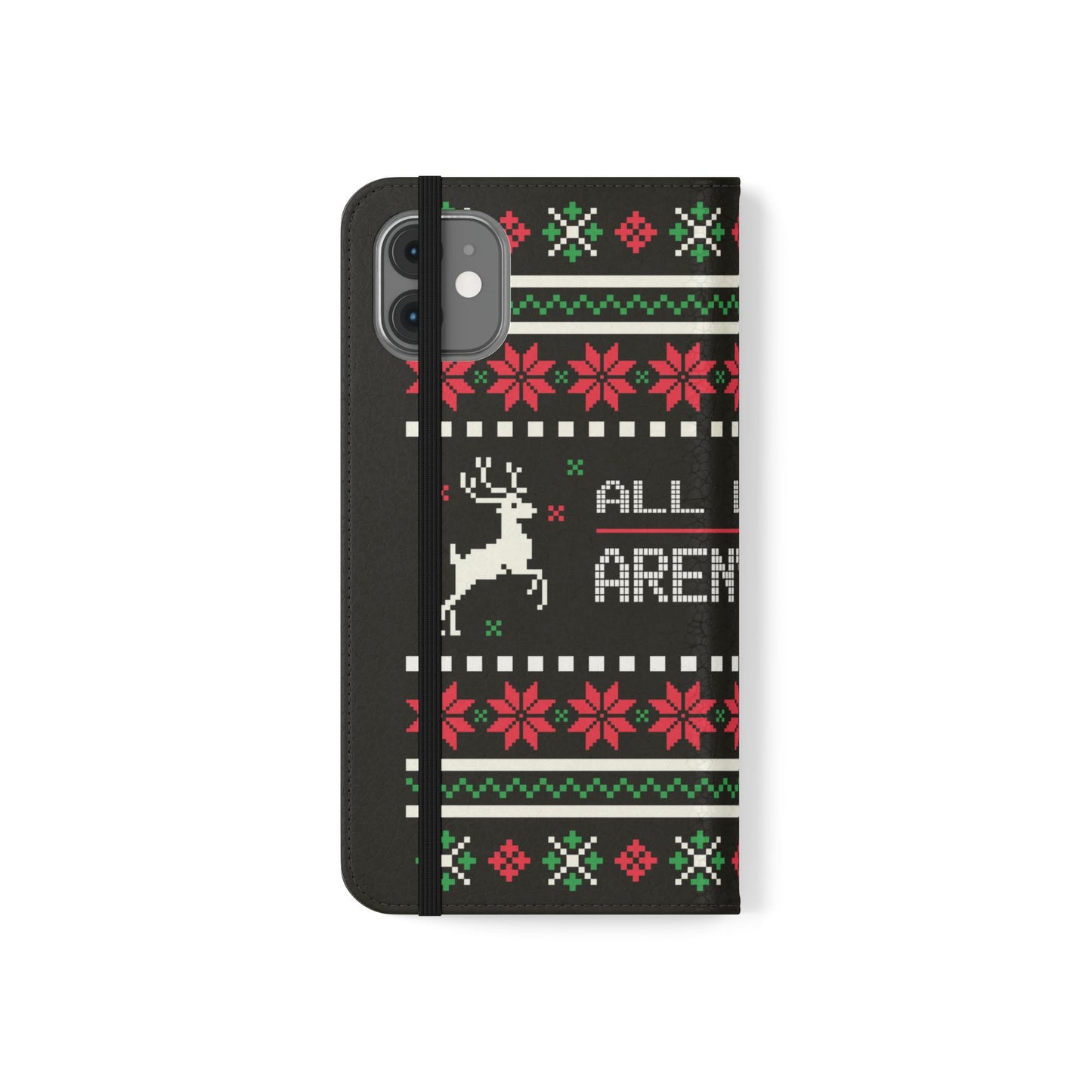 LUFC "All Leeds Aren't We" Flip Case  Phone Wallet: Christmas Edition