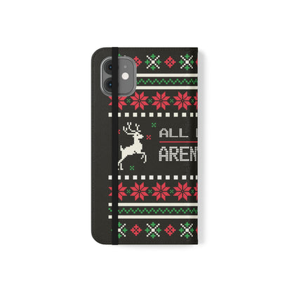 LUFC "All Leeds Aren't We" Flip Case  Phone Wallet: Christmas Edition