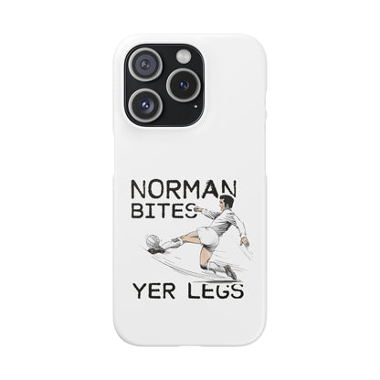 Leeds United Norman Bites "YER  LEGS" Snap Case