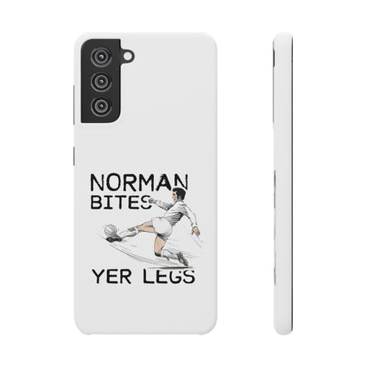 Leeds United Norman Bites "YER  LEGS" Snap Case