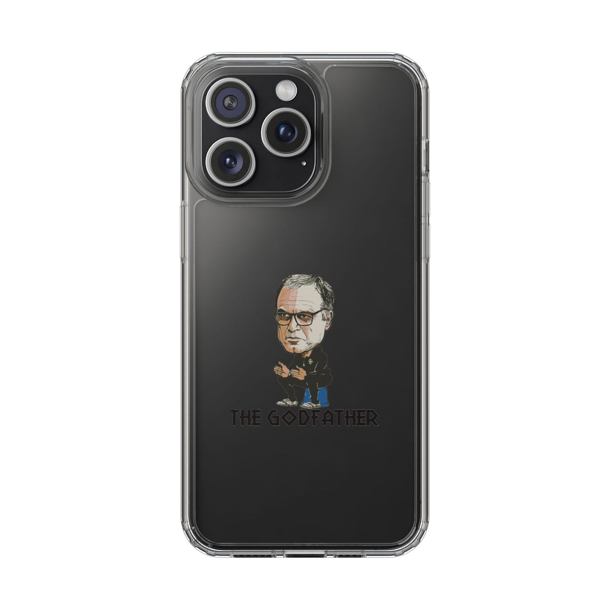 Clear Phone Case - Cartoon Bielsa the Godfather