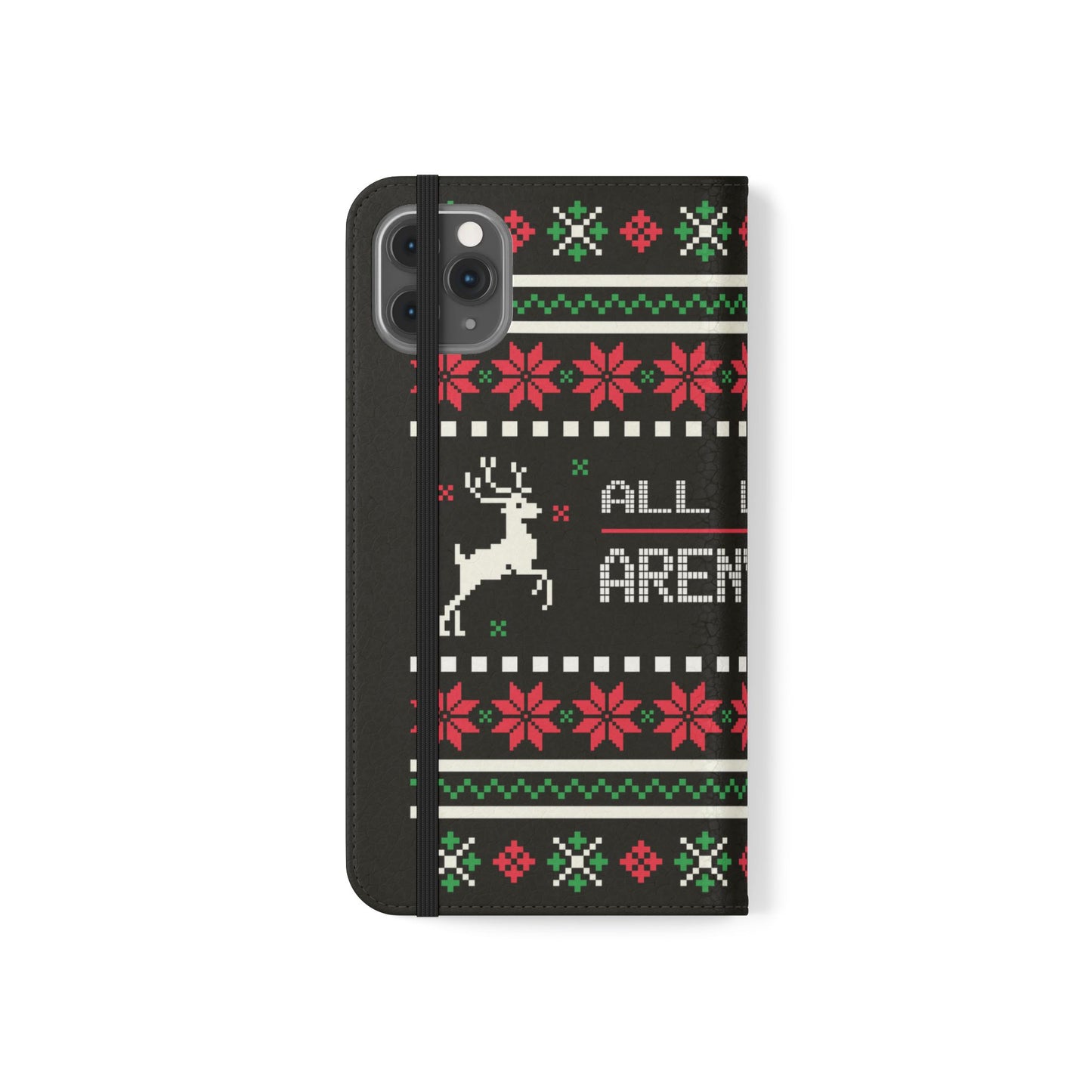 LUFC "All Leeds Aren't We" Flip Case  Phone Wallet: Christmas Edition