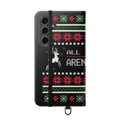 LUFC "All Leeds Aren't We" Flip Case  Phone Wallet: Christmas Edition