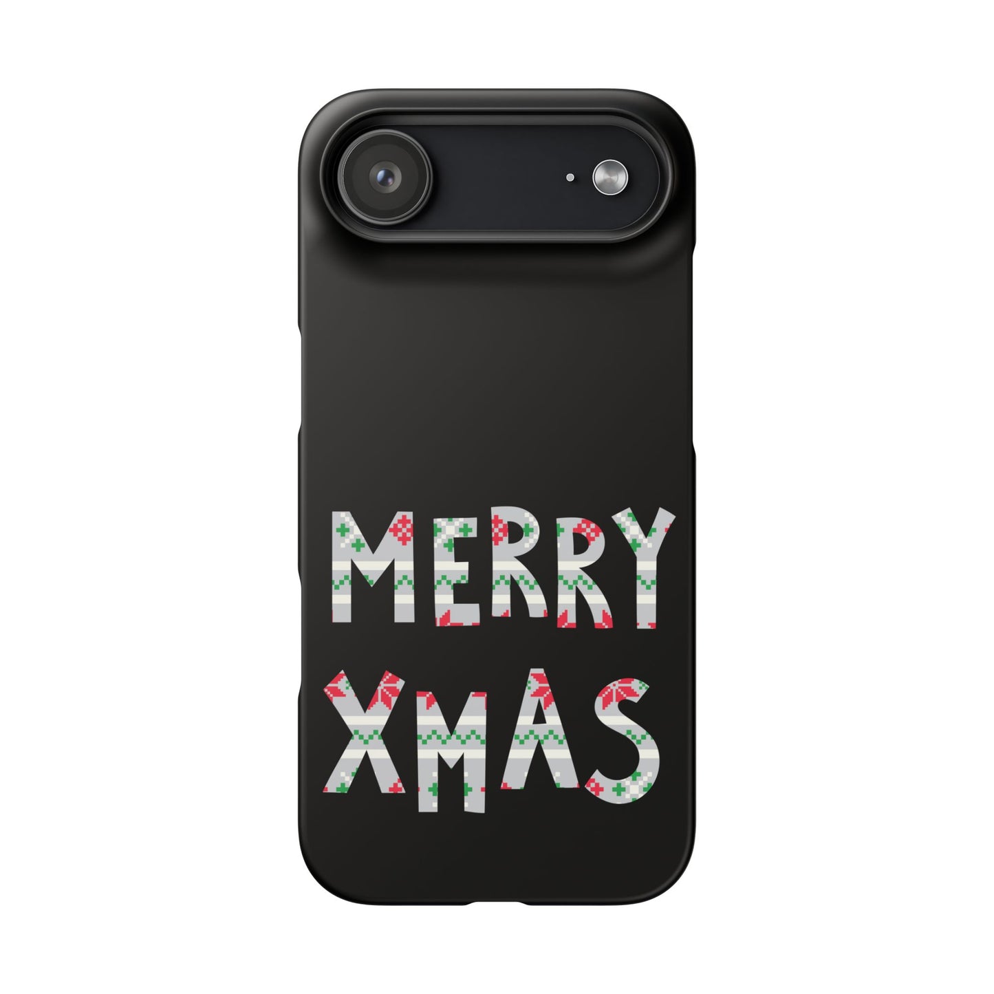 Leeds United "Merry Xmas" Red &  Green Emblem Snap Case: Christmas  Edition