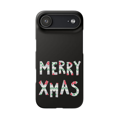 Leeds United "Merry Xmas" Red &  Green Emblem Snap Case: Christmas  Edition