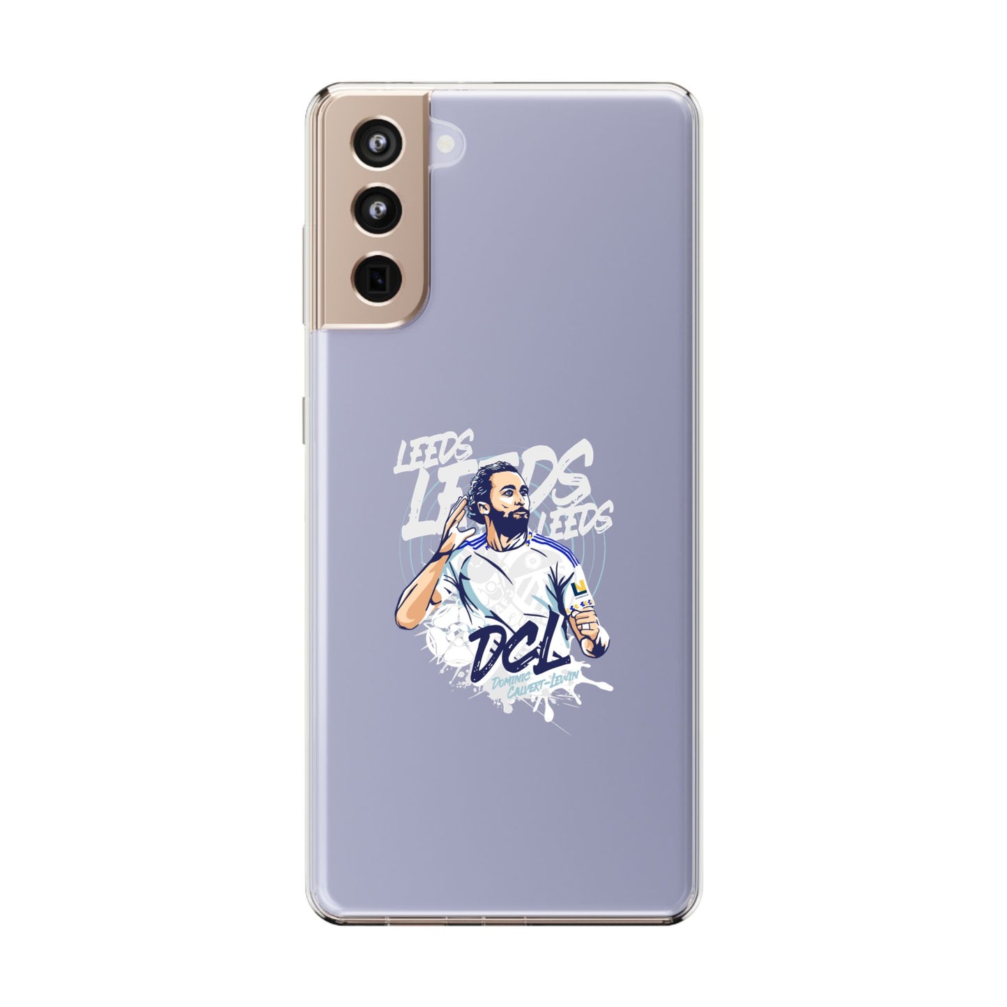 LUFC News “LEEDS: Dominic  Calvert-Lewin” Clear Phone Case - Lufcnews.co.uk
