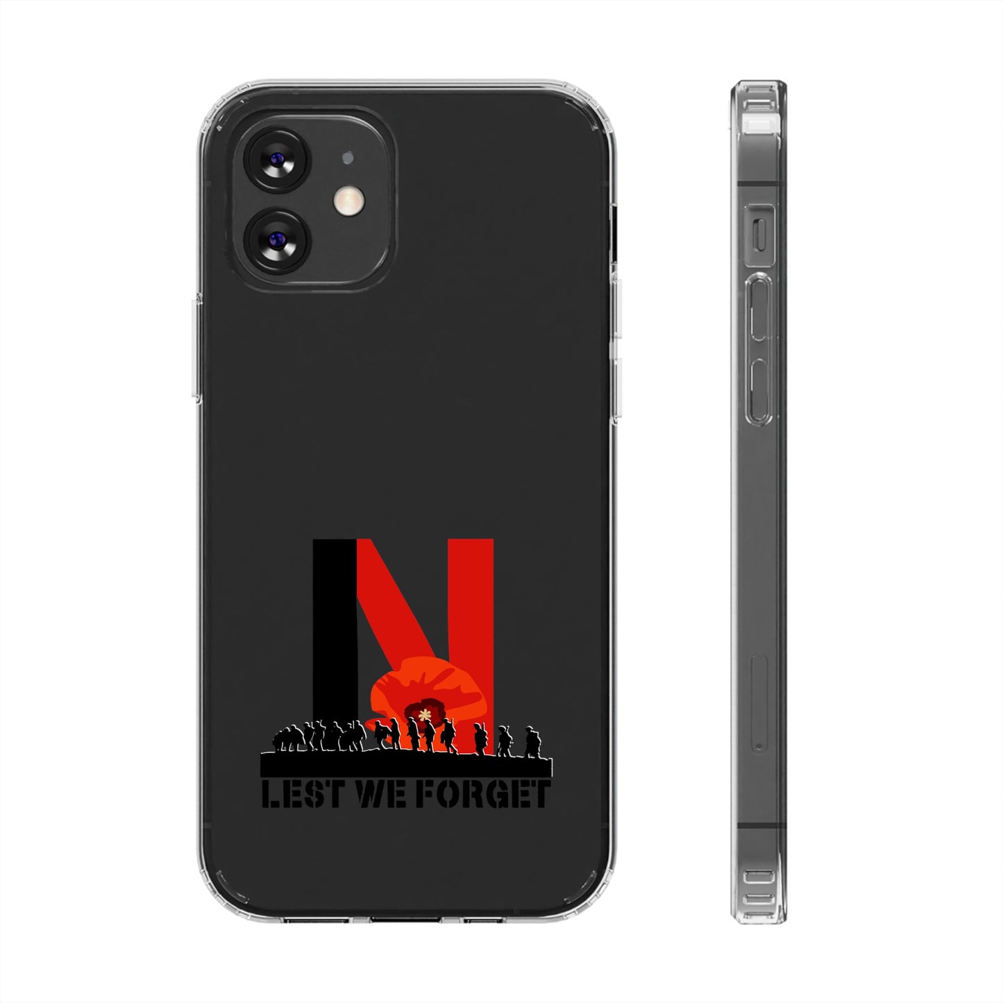 Leeds United “LEST WE FORGET”  Clear Impact-Resistant Case