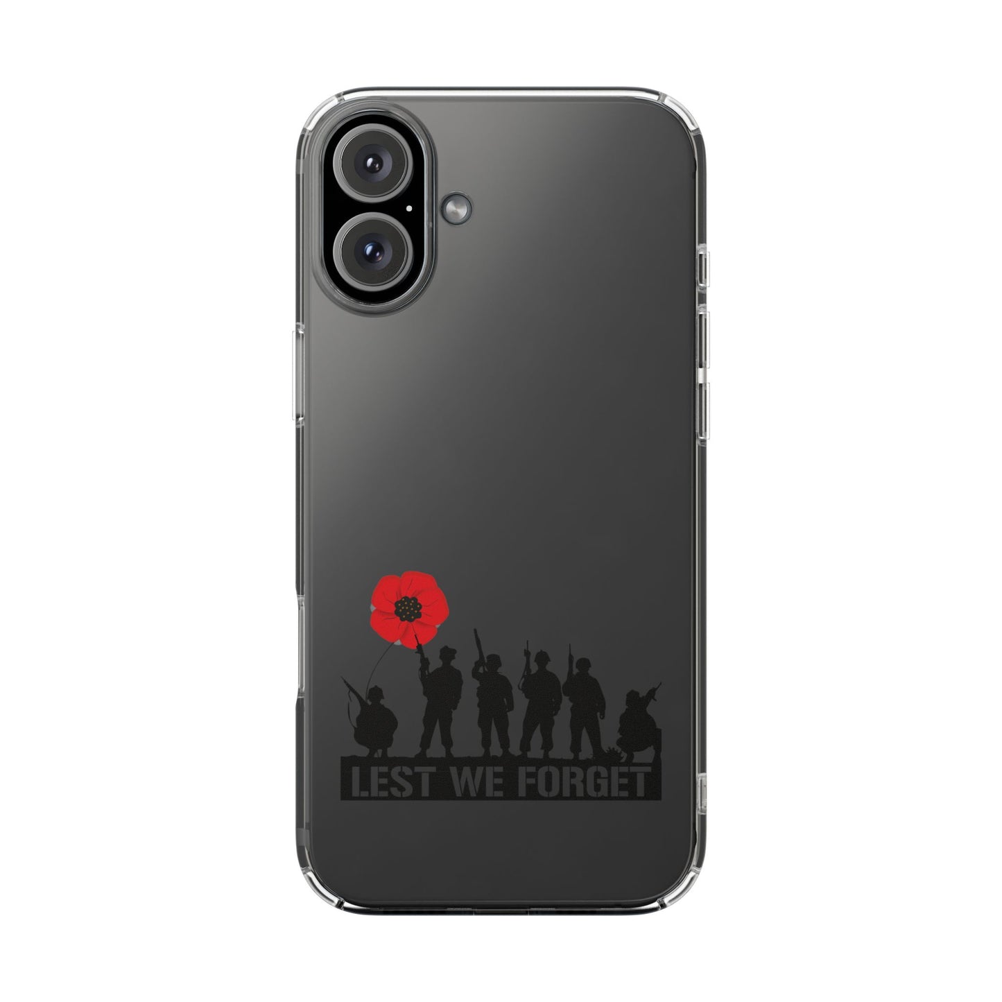 Leeds United “LEST WE FORGET”  Clear Impact-Resistant Case