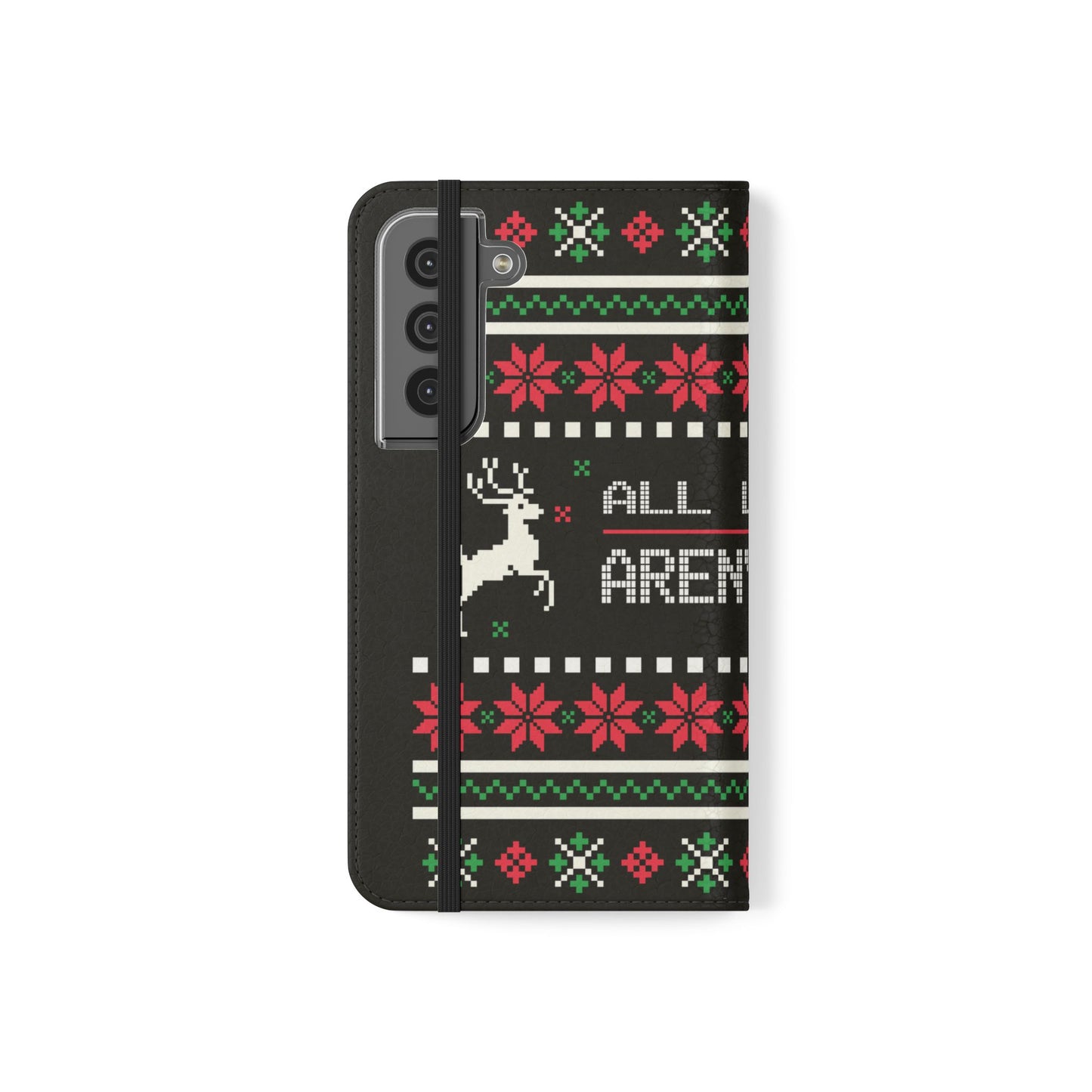 LUFC "All Leeds Aren't We" Flip Case  Phone Wallet: Christmas Edition