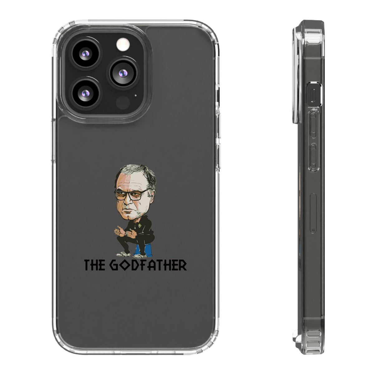Clear Phone Case - Cartoon Bielsa the Godfather