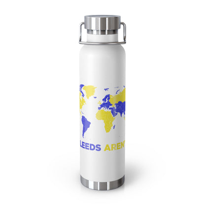 LUFC “All Leeds Aren’t We” Copper  Insulated Water Bottle: Eco-Friendly  Travel for True Fans