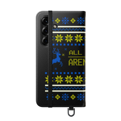 LUFC "All Leeds Aren't We" Flip Case  Phone Wallet: Christmas Edition