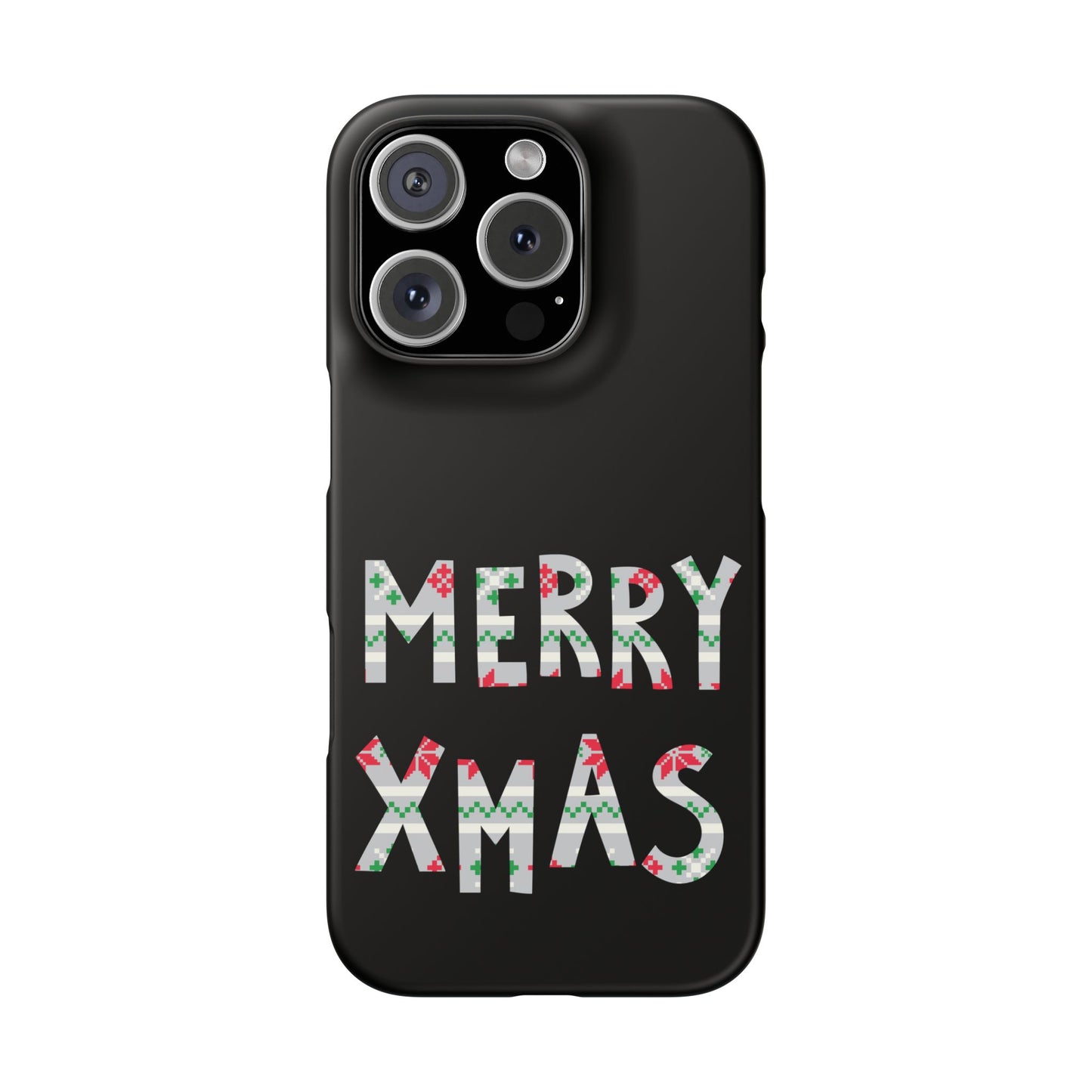 Leeds United "Merry Xmas" Red &  Green Emblem Snap Case: Christmas  Edition