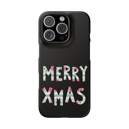 Leeds United "Merry Xmas" Red &  Green Emblem Snap Case: Christmas  Edition