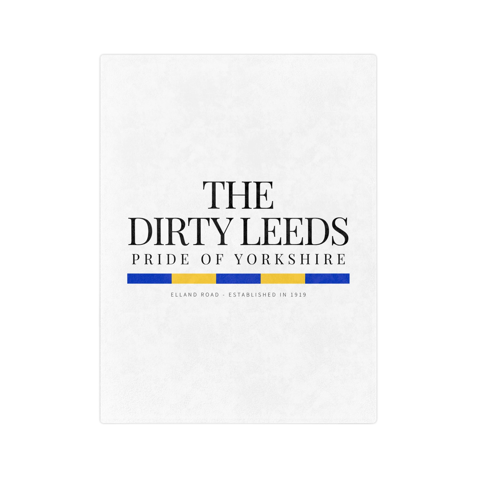 20 LUFC Christmas Velveteen Sports Blanket “ALL LEEDS AREN’T WE” Christmas Edition - Lufcnews.co.uk