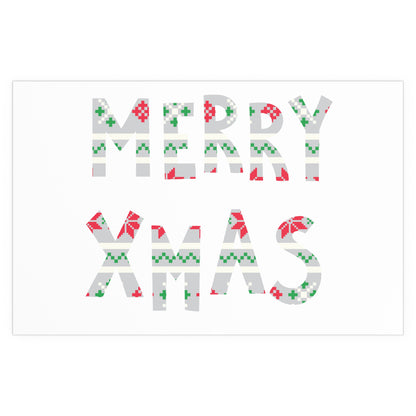 LUFC “Merry Xmas” Christmas  Design Logo Wall Art for Home &  Outdoors