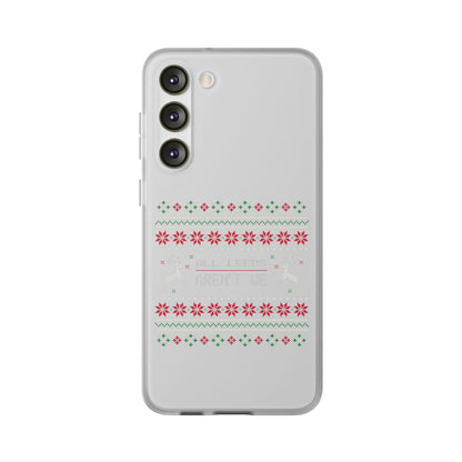 LUFC 'All Leeds Aren’t We' Retro  Football Flexi Case: Christmas  Edition