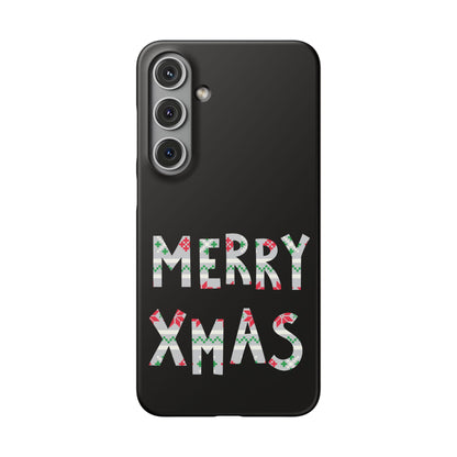 Leeds United "Merry Xmas" Red &  Green Emblem Snap Case: Christmas  Edition
