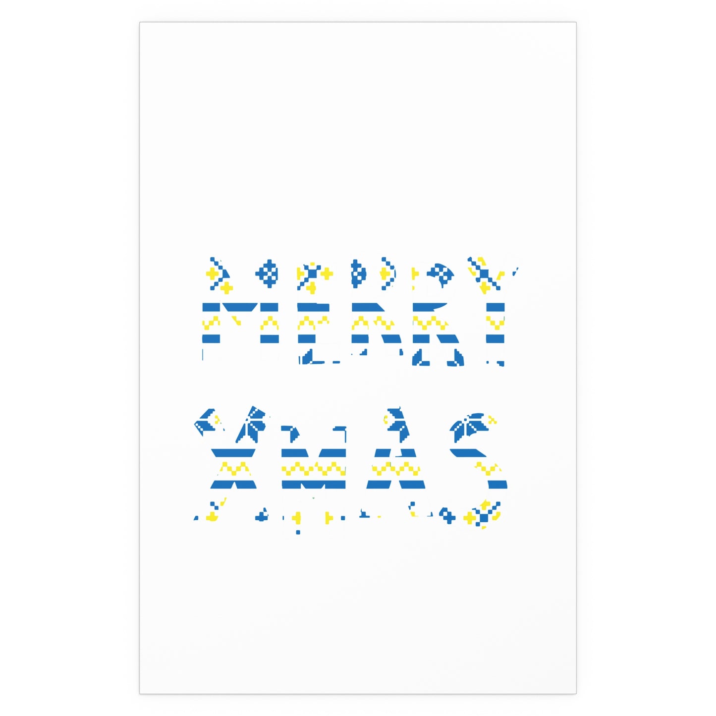 LUFC “Merry Xmas” Christmas  Design Logo Wall Art for Home &  Outdoors