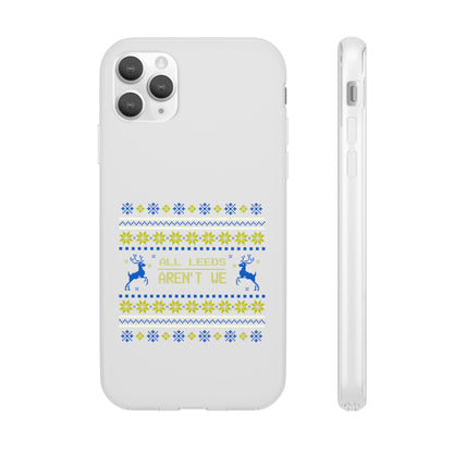 LUFC 'All Leeds Aren’t We' Retro  Football Flexi Case: Christmas  Edition