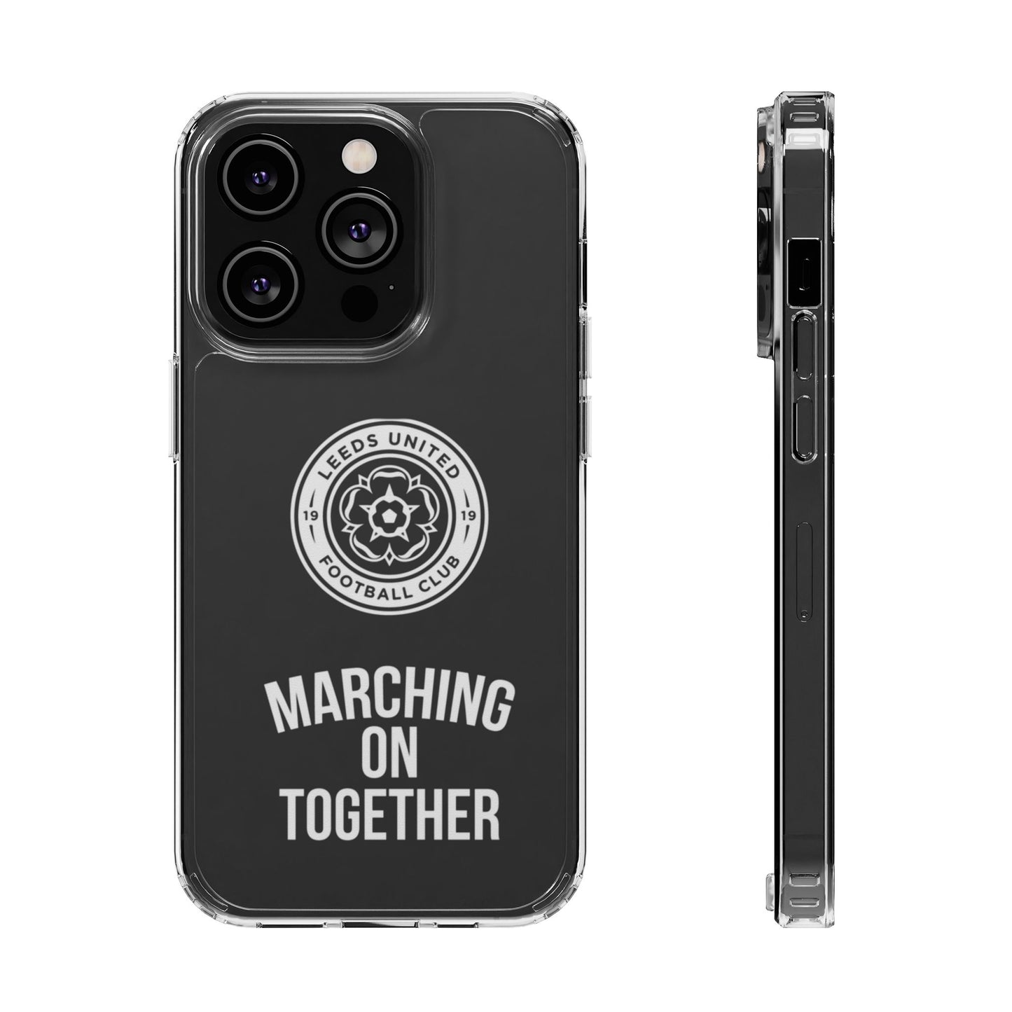 Leeds United “Marching On  Together” Clear Impact-Resistant  Case