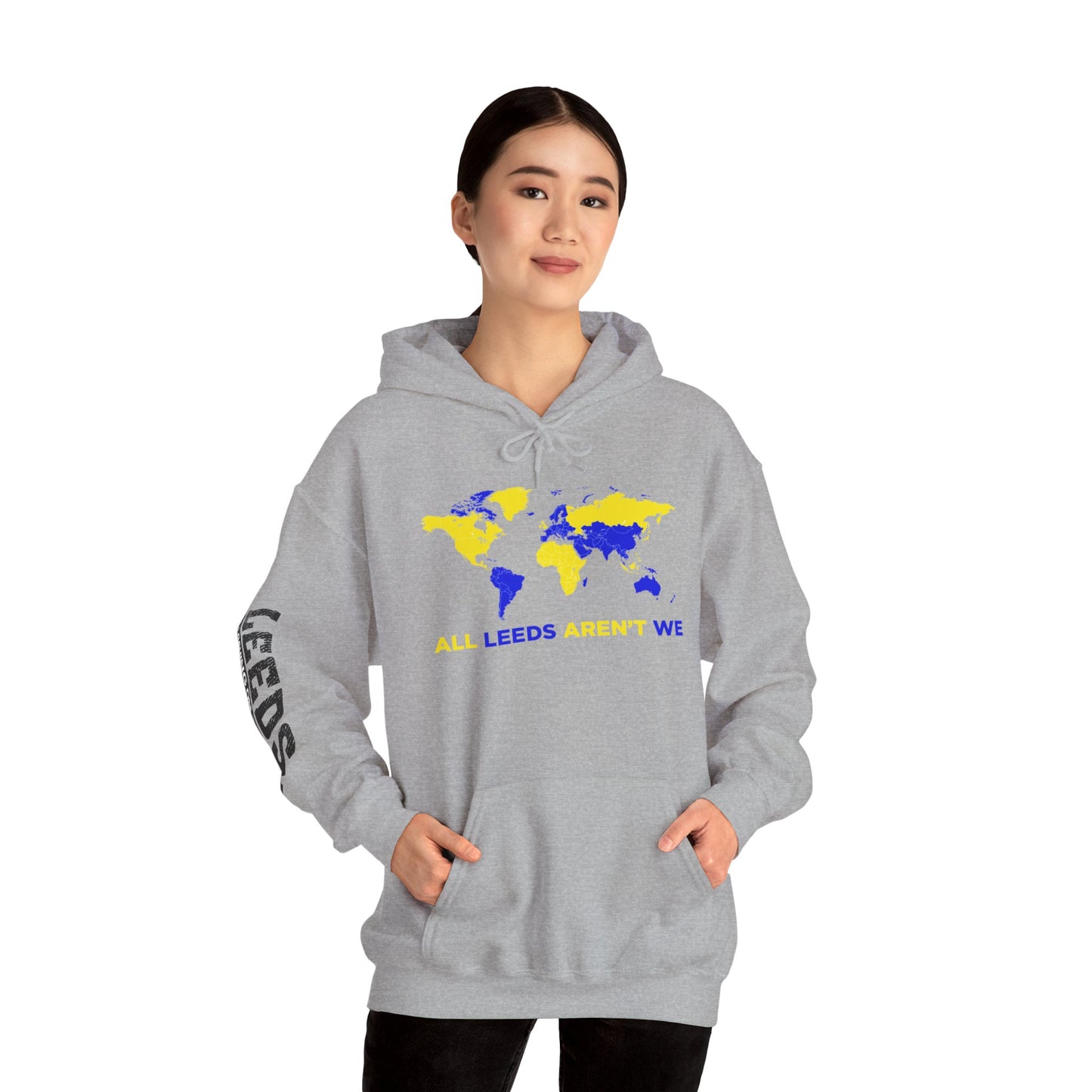 LUFC World Map Hoodie Heavy  Blend™ Unisex