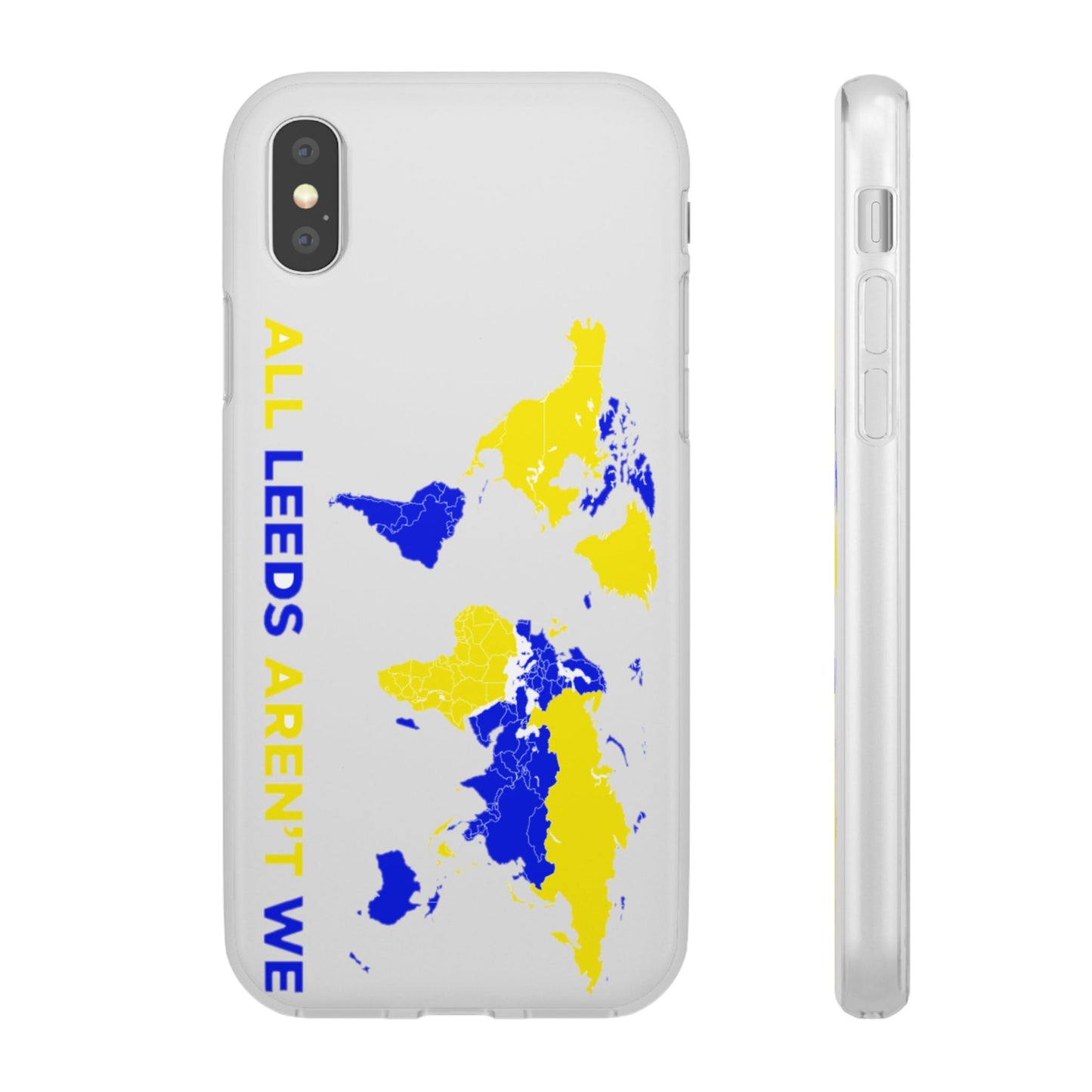 LUFC 'All Leeds Aren't We' World  Map: Flexi Case