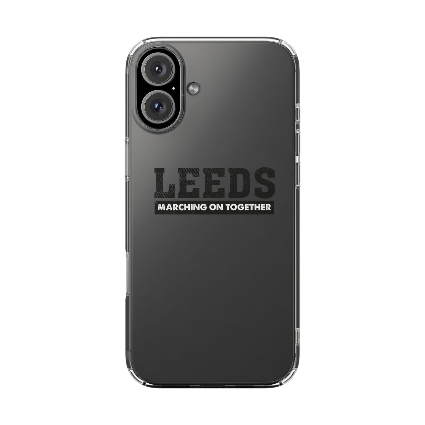 Clear Impact-Resistant Phone Case  “LEEDS: Marching On Together”  Edition