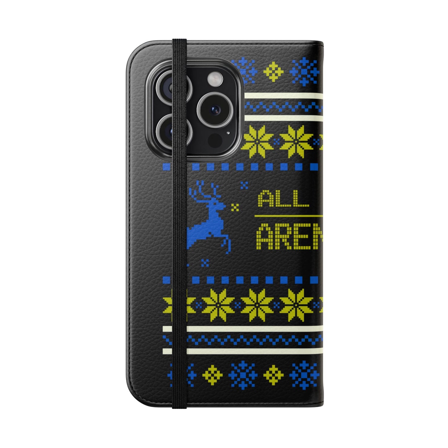 LUFC "All Leeds Aren't We" Flip Case  Phone Wallet: Christmas Edition