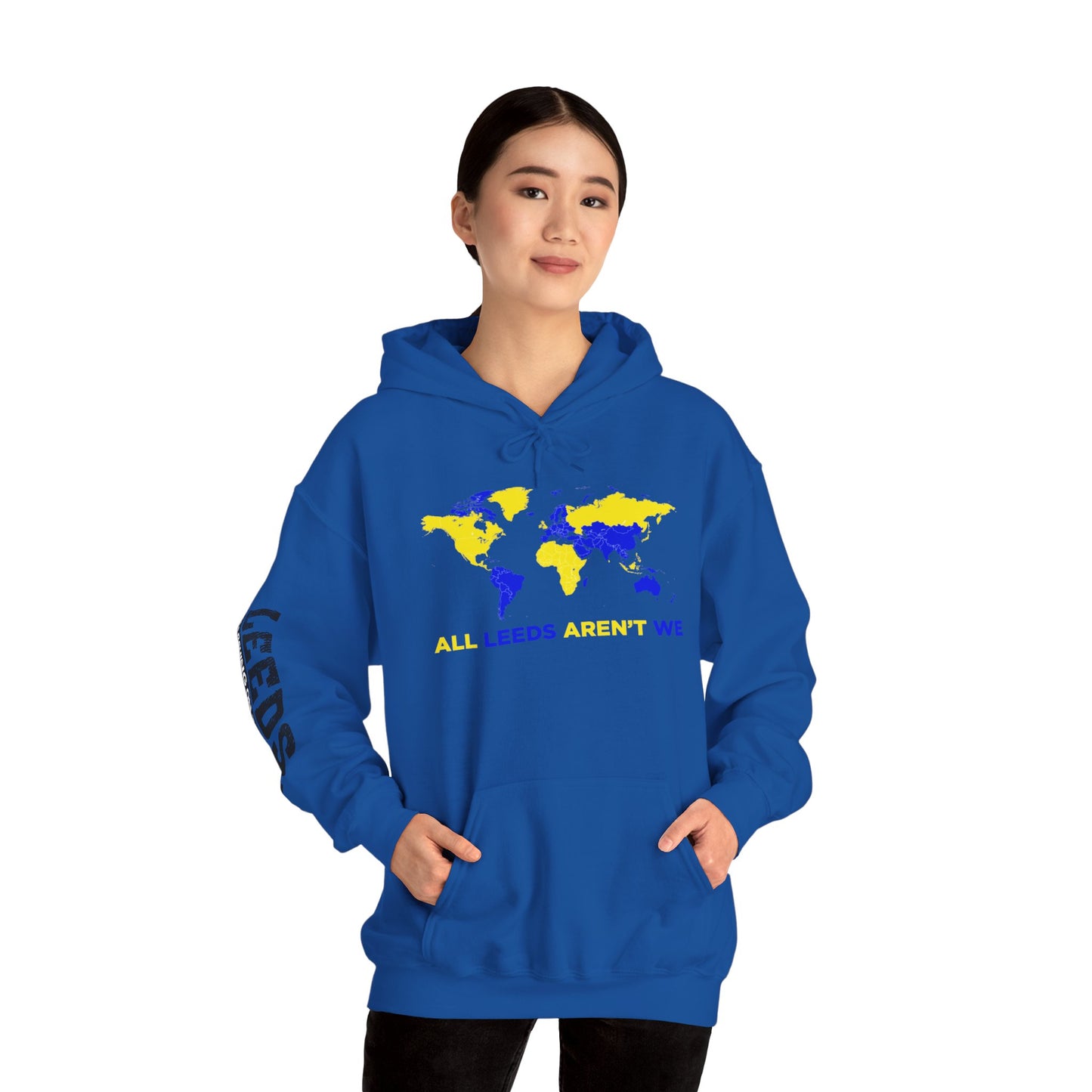 LUFC World Map Hoodie Heavy  Blend™ Unisex