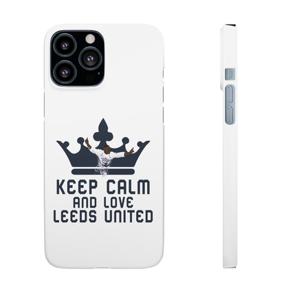 Funda para teléfono Snap - Mantenga la calma y ame al Leeds United