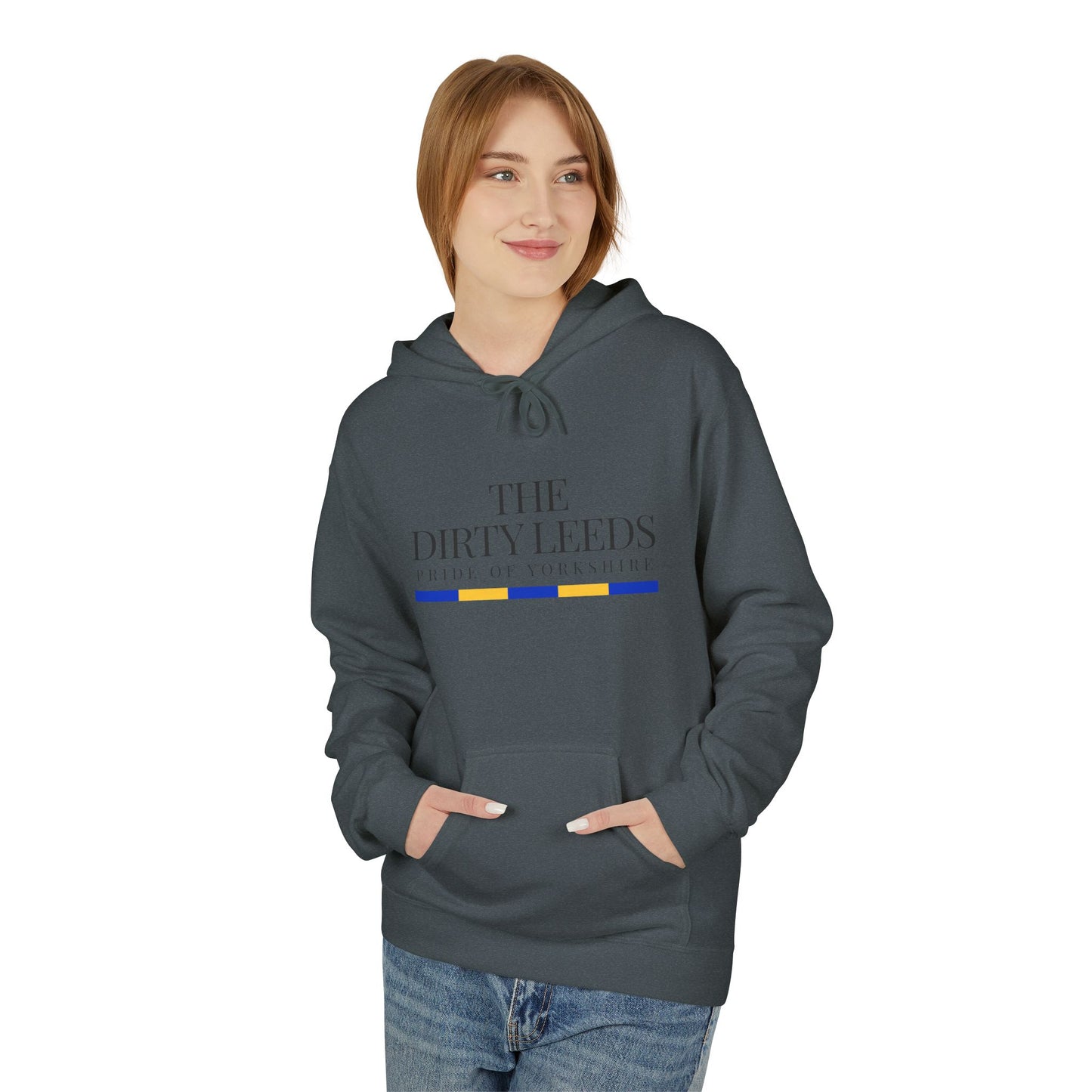LUFC “The Dirty Leeds: Pride of  Yorkshire” Softstyle Fleece Hoodie - Lufcnews.co.uk