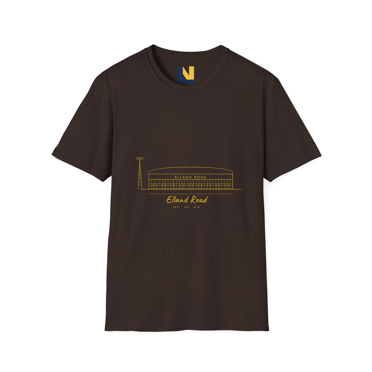 Elland Road Line Art Leeds T-Shirt