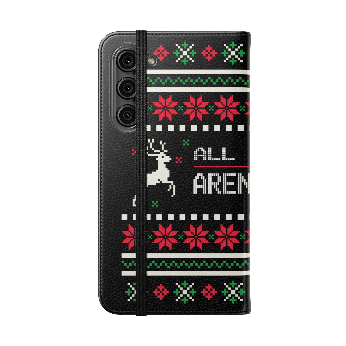 LUFC "All Leeds Aren't We" Flip Case  Phone Wallet: Christmas Edition