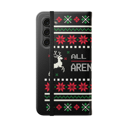 LUFC "All Leeds Aren't We" Flip Case  Phone Wallet: Christmas Edition
