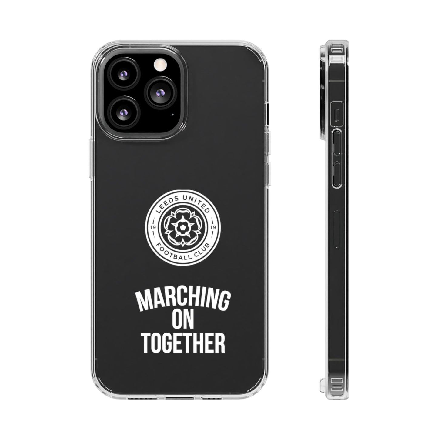 Leeds United “Marching On  Together” Clear Impact-Resistant  Case