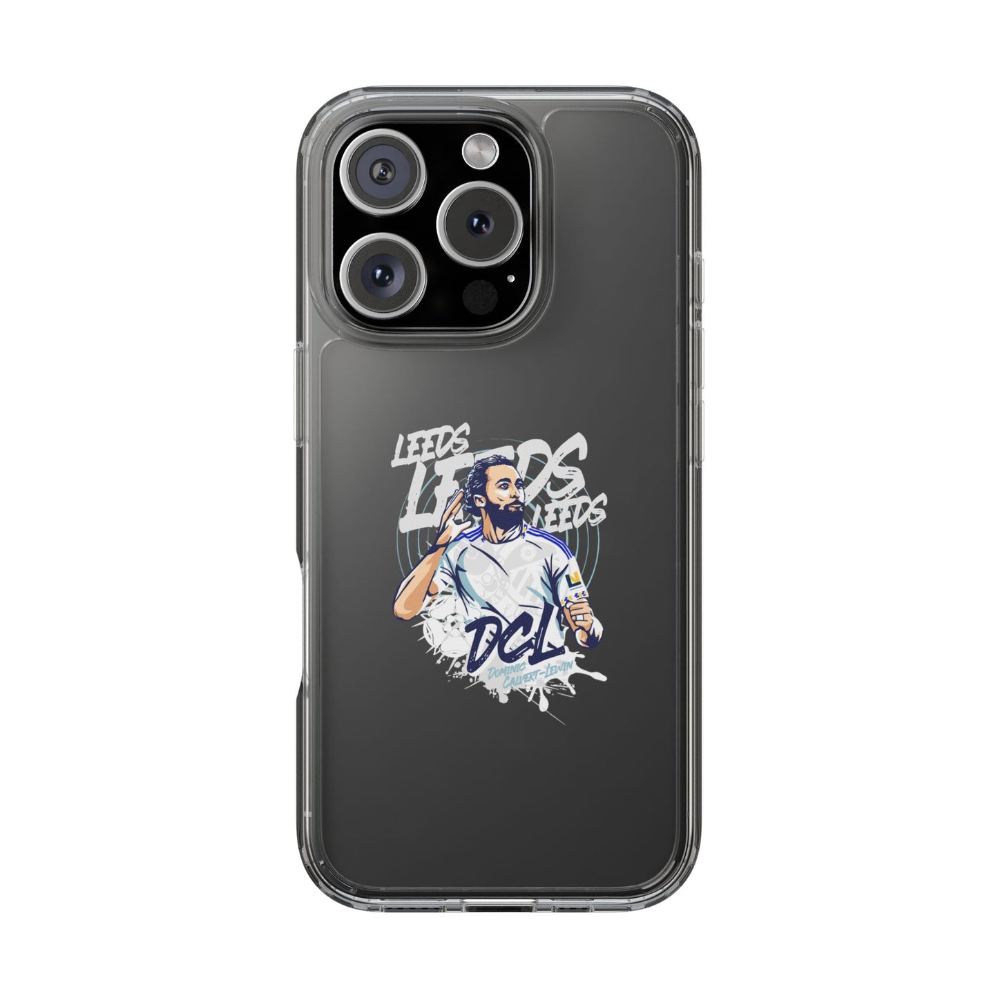 LUFC News “LEEDS: Dominic  Calvert-Lewin” Clear Phone Case - Lufcnews.co.uk