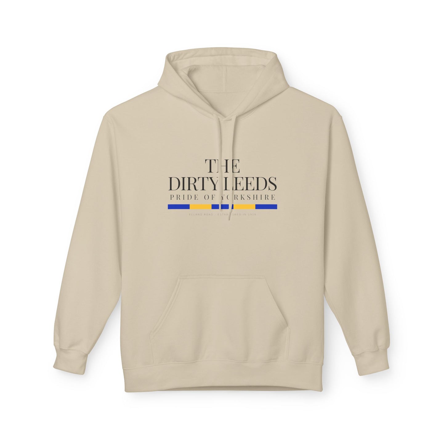 LUFC “The Dirty Leeds: Pride of  Yorkshire” Softstyle Fleece Hoodie - Lufcnews.co.uk