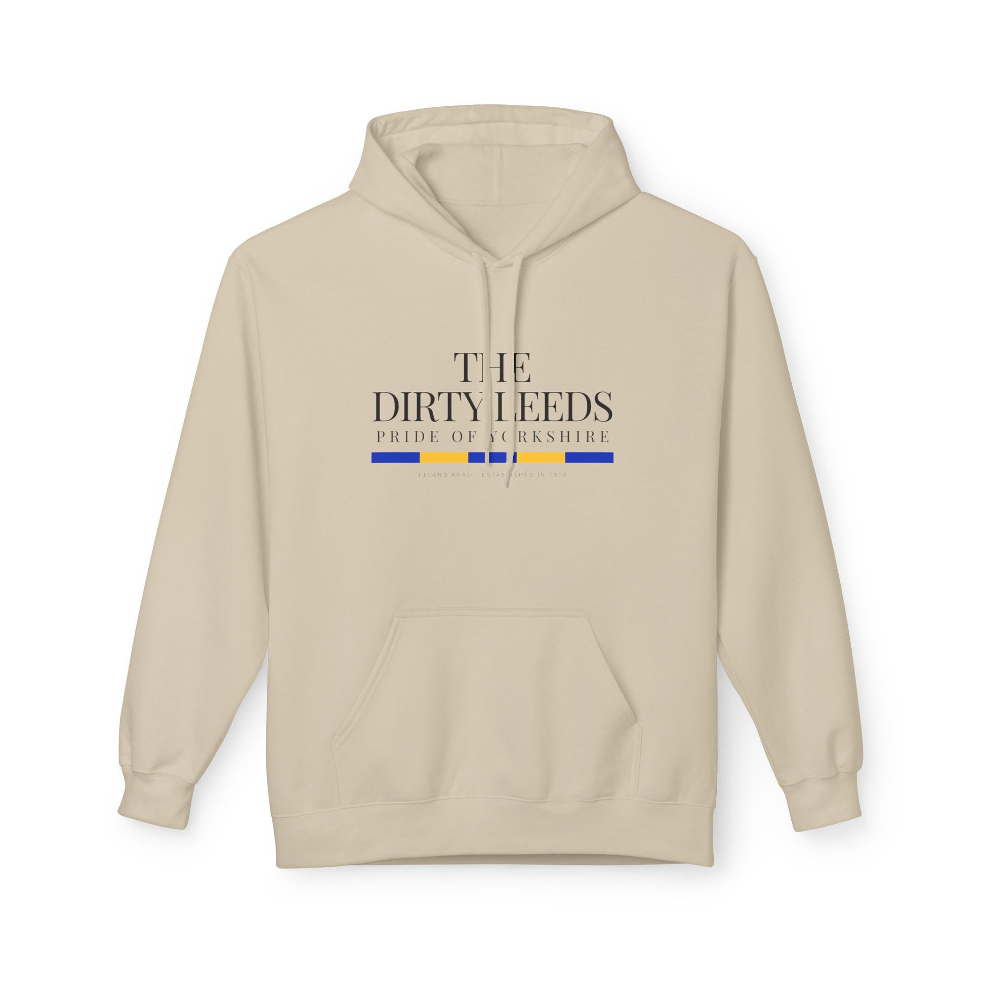 LUFC “The Dirty Leeds: Pride of  Yorkshire” Softstyle Fleece Hoodie - Lufcnews.co.uk