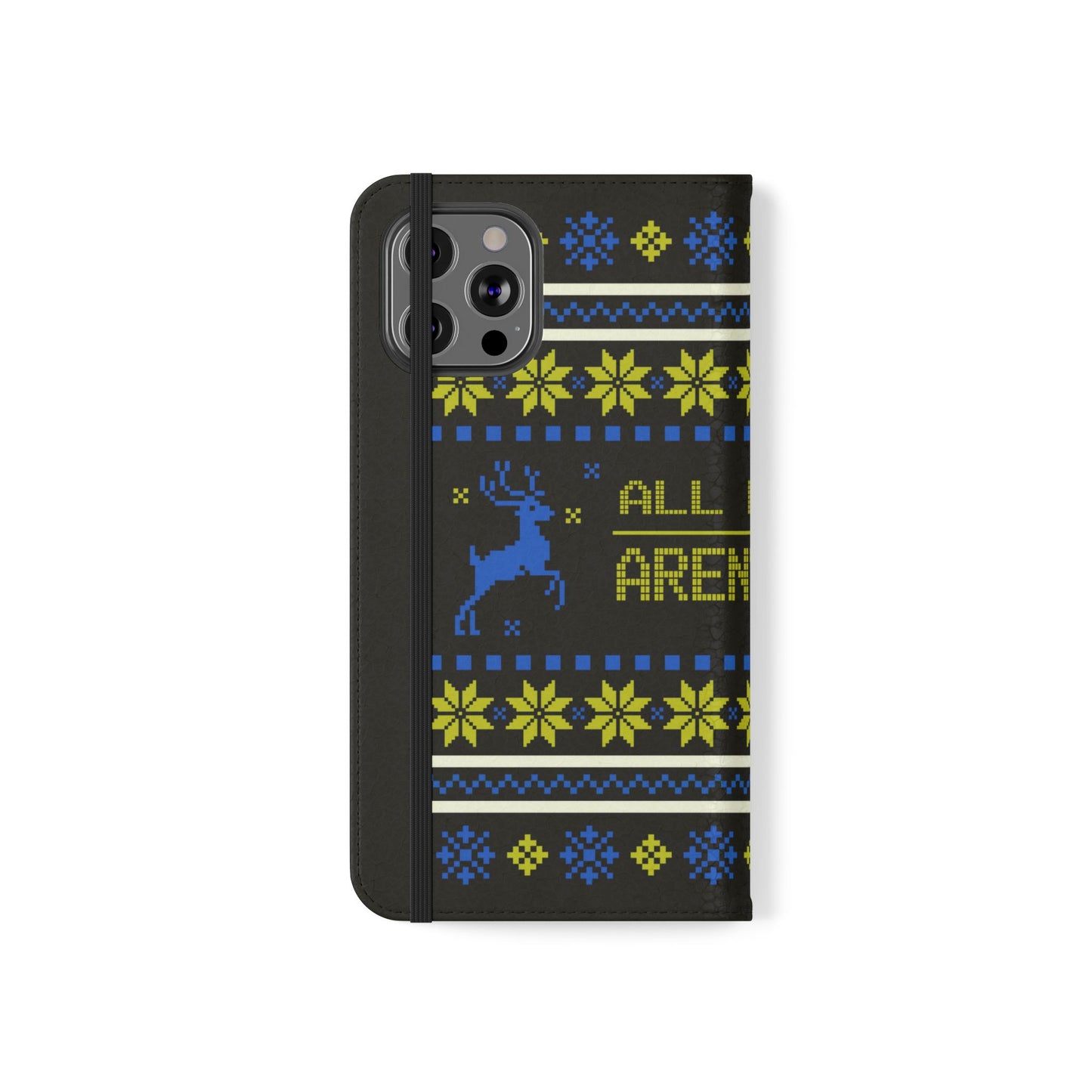 LUFC "All Leeds Aren't We" Flip Case  Phone Wallet: Christmas Edition