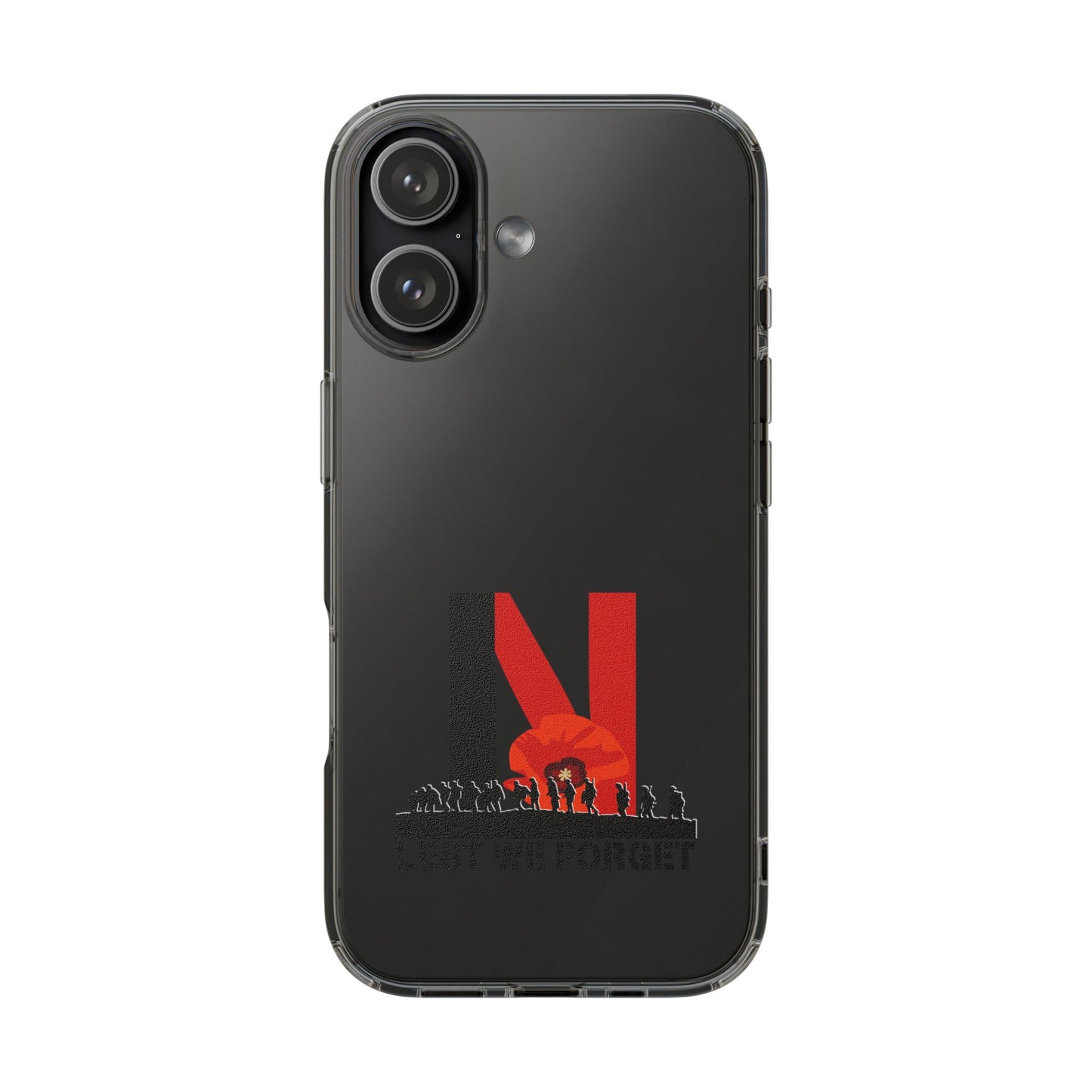 Leeds United “LEST WE FORGET”  Clear Impact-Resistant Case