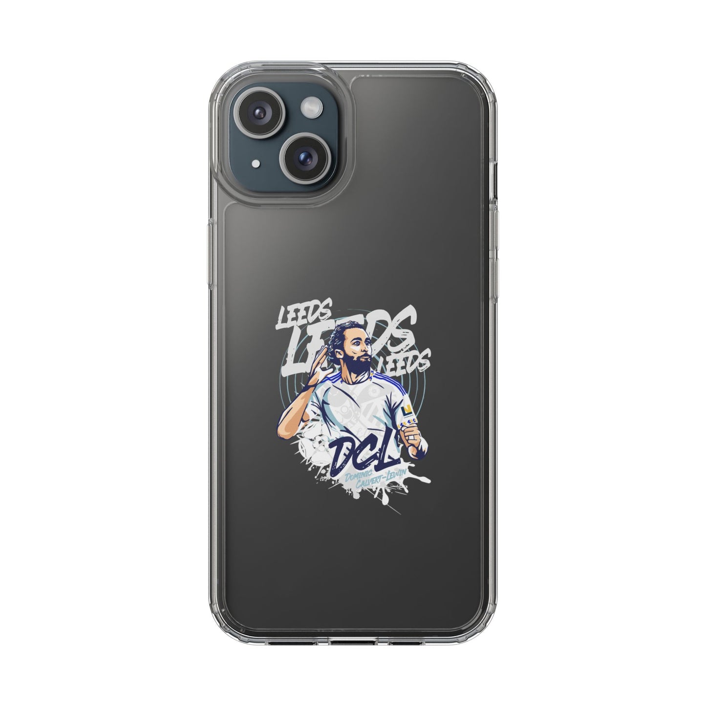 LUFC News “LEEDS: Dominic  Calvert-Lewin” Clear Phone Case - Lufcnews.co.uk