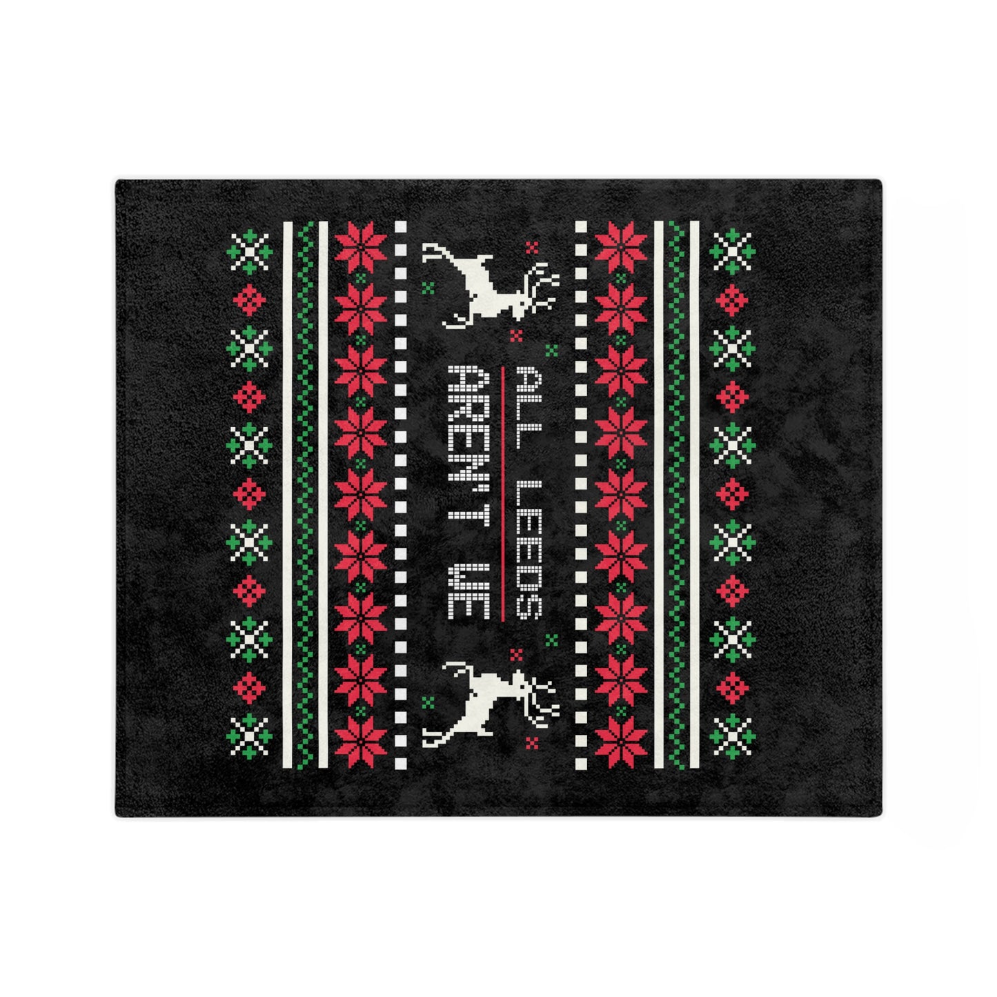 LUFC Christmas Velveteen Sports Blanket “ALL LEEDS AREN’T WE” Christmas Edition