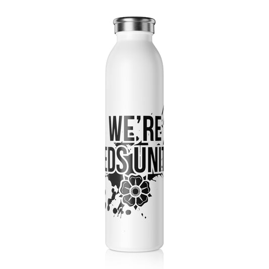 LUFC “We’re Leeds United” Slim  Water Bottle: Iconic Club Design for  True Supporters