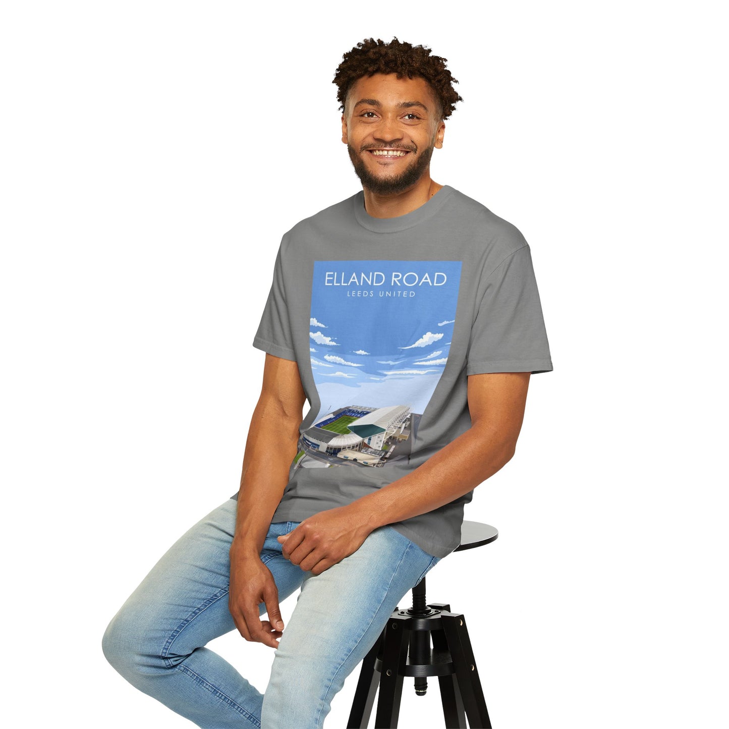 LUFC News Graphic Tee | Garment-Dyed Unisex T-Shirt