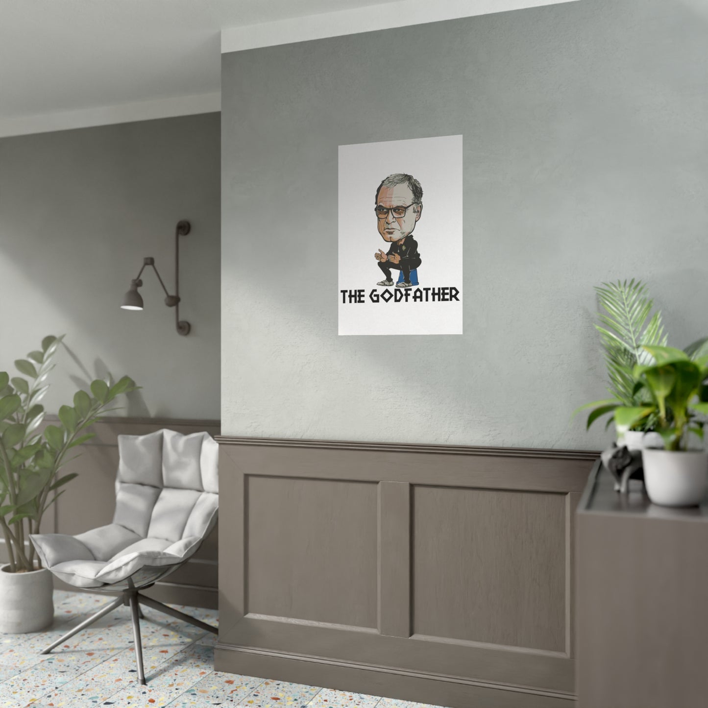 "Bielsa The Godfather" Leeds United-plakat